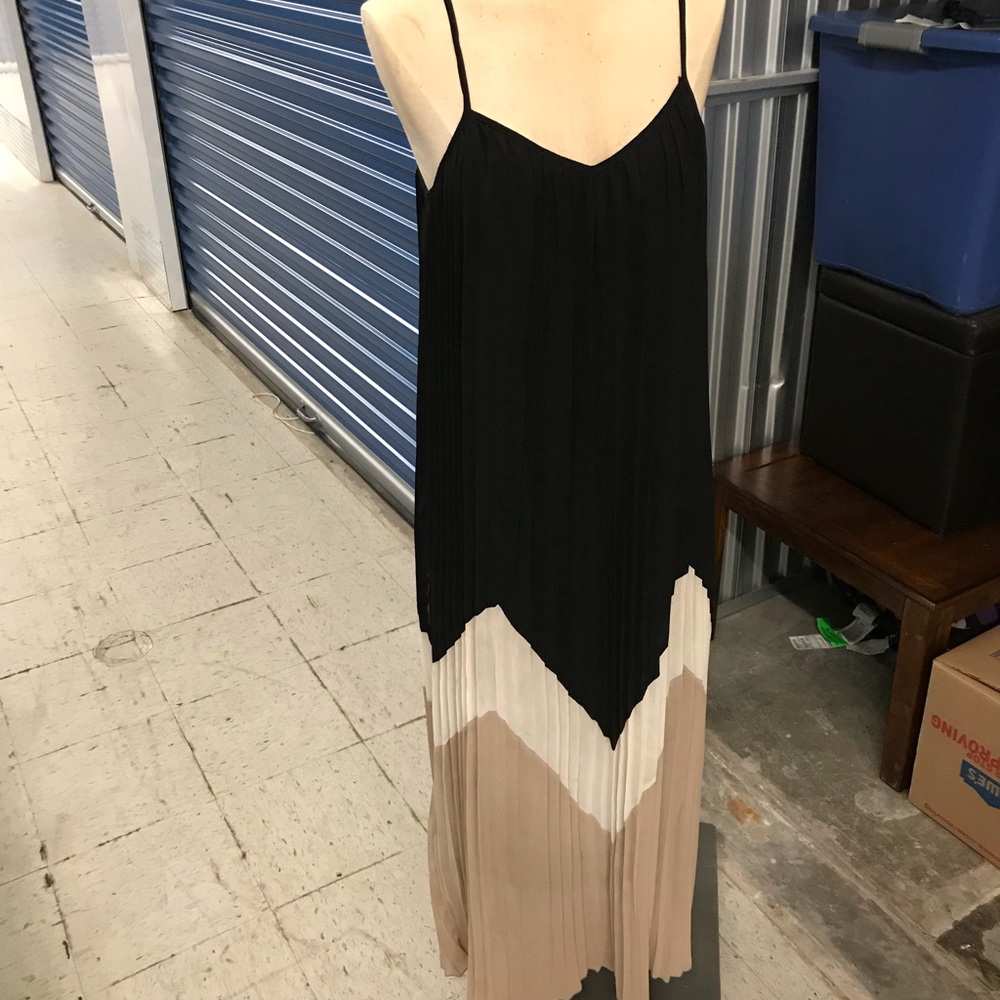 Accordion Spaghetti Strap Dress